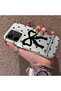 Redmi 15C 5g Compatible Silicone Edge Hard Back Case Couple Phone Case with Bow Pattern - 2