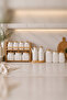 Porcelain Spice and Oil Container Set with Bamboo Stand, 14-Piece Kitchen Organization Set