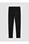 Black Plus Size Women's Leggings with Elastic Waistband - 3