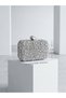 70984 Stone-Detail Mini Handbag with Case Stylish Evening Dress Bag for Women