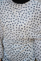Women's Polka Dot Tulle Detail Blouse White - 10