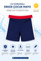 Boys' Swim Trunks Uv Filter Lined Quick Dry Beach and Pool Shorts Navy Red 3-12 Years - 2