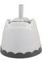 toilet brush with holder compact round design comfortable toilet brush and holder set handle - easy to store - 2