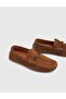 Leone Suede Leather Men's Tan Loafer Shoes - 2