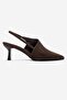 Yarel Brown Suede Women's Heeled Shoes - 4