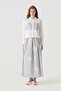 Lace Detailed Patterned Skirt Suit Azalea Suit 1755
