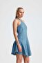 Cassi̇a Short Dress with Self-Pulled Fabric - 5