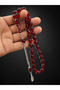 Skated block dice amber rosary king chain tassel design - 2