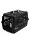 Plastic Pet Carrier with Metal Door 44×31×27cm Black Premium Travel Crate for Cats Small Pets Hygienic Ventilated Carrier - 7