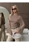 Women's Bat Sleeve Blouse Suitable for Hijab, Summer Basic Lycra Viscose 4-Piece (Black, Purple, Khaki, Mink) Blouse - 5