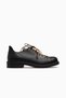 Women's Leather Casul Casual Shoes 26K Ykm-730 Z Black