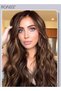 Invisible Wire Hair Extension Long Wavy Hairpiece with Transparent Headband Adjustable Size and 4 Secure Clips for Women (50cm,Brown) - 8