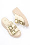 Dl 40 Genuine Leather Adjustable Buckle Slippers - 3