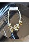 Pearl Detailed Marin Charm Design Necklace - 3