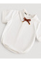 100% Cotton Handmade Ecru Shirt with Collar for Baby Boy - 2