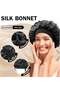 Satin Bonnet Silk Bonnet for Sleeping, Bonnets for Women Bonnet for Sleeping Large Sleep Cap, Wide Soft Band Bonnet for Curly Hair