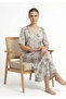 Short Cotton Nightgown Printed Flowers - 3
