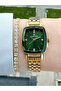 Vintage Square Case Dial Green Women's Wristwatch - 3