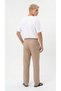 Men's Beige Linen Muslin Trousers Lightweight Fabric Comfortable Fit Baggy with Back Pockets - 7