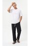 Men's Black Linen Muslin Trousers Lightweight Fabric Comfortable Fit Baggy with Back Pockets - 4