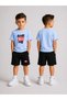 Children's Shorts Set for Boys (Shorts - T-Shirt) Printed Summer Sports Combination Comfortable Fit Set