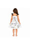 Girl's Strappy Bowknot Layered Ruffle Patterned Summer Dress - 3