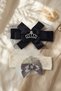 Luxurious Stone Princess Crown Detailed Baby Hair Band Set - Special Design Accessory with Satin Bow and Tulle - 2