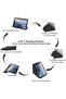 for Honor Pad X9 11.5 Inch Case Cover, Triple Fold Y-shaped Design, Multi Angle, Leather Tablet Cover With Pen Slot, Automatic Wake-up/sleep, Black - 4