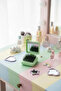 Mirrored Travel Hairbrush – Foldable Comb with Avocado Design