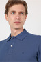Polo Collar Short Sleeve Pocketless Slim Fit Cotton T-Shirt 1011260154 - 4