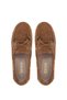 Women's Genuine Leather Brown Loafer Shoes - 5