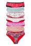Cotton wide brim lycra patterned bato women's panties 7 pack