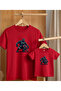 Father's Day Concept - Father-Child Combination T-Shirt Oversize 100% Cotton T-Shirt (Must Be Ordered in Pairs for Combination)