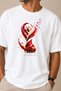 Unisex Turkey World Cup Special Design Oversize T-Shirt 100% Organic Cotton Crew Neck Comfortable Fit Casual T-Shirt