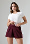Women's Black High Waist Shorts - 4