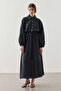 Modal Shirt Dress Black