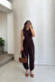 Comfortable Zero-Sleeve Shalwar Jumpsuit with Elastic Waist - 8