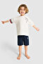 Boy's White Top and Bottom Set 50326824-Vr013 - 3