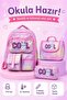 Galb Pink Tr2 3-Piece School Bag Set Includes Insulated Lunch Box and Double Pencil Holder - 7