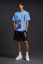 100% Cotton Oversize Men's T-Shirt Shorts Set Streetwear Summer Casual Fit - 5