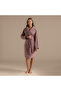 Solid Bamboo Unisex Bathrobe Ashy Rose - 2