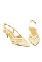 Genuine Leather Pointed Toe Heeled Shoes 330 Nappa Beige (Beige) - 4