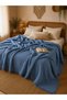 Muslin Natural Cotton Combed Cotton Yarn Production 100% Cotton 260X280Cm King Size Bedspread Pike - 4