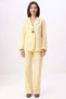 Women's Brode Woven Jacket Pants Set %100 Cotton Regular Fit Long Sleeve Lapel Casual Comfortable Modern - 4