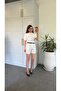 Linen Belted Shorts Ecru - 5
