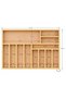 60X42 cm Wooden Spoon Holder |   Handmade Drawer Organizer |   Perfect Order in the Kitchen - 6