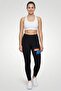 Women Tight Fit Brand Logo Training Leggings, Black - 2