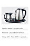 2-in-1 Electric Kettle and Glass Teapot Set 1500W Stainless Steel kettle - 6