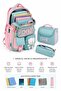 Korean Model Primary School School Bag Set of 3 Waterproof Backpack Lunch Bag Pencil Case - 4
