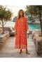 Orange Ribbed Dress